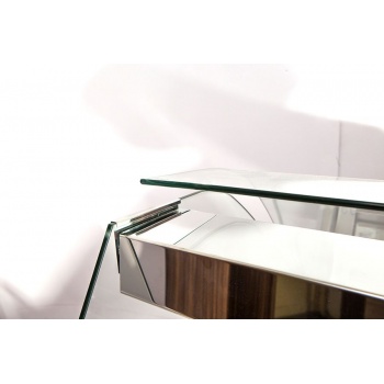 Stół przyścienny z dwiema szufladami i drzwiami skrzydłowymi STALGAST 1900x600x850 prawy