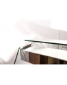 Stół przyścienny z trzema szufladami i drzwiami skrzydłowymi STALGAST 1100x600x850 lewy